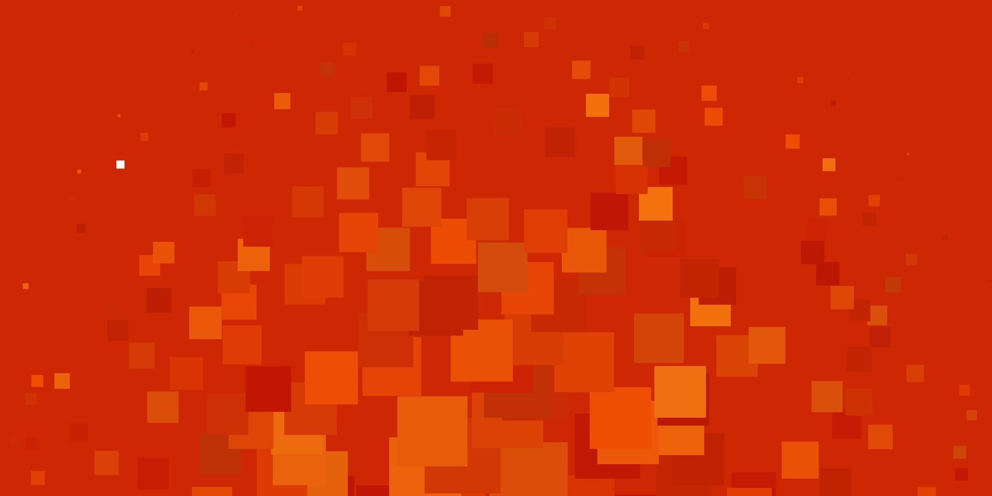 modello vettoriale arancione chiaro in stile quadrato.