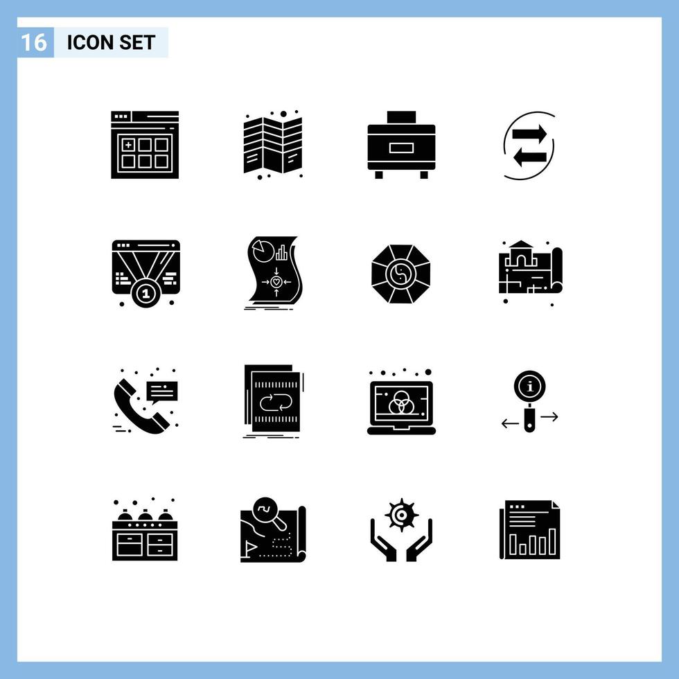 azione vettore icona imballare di 16 linea segni e simboli per distintivo i soldi vacanza scambiare grafico modificabile vettore design elementi