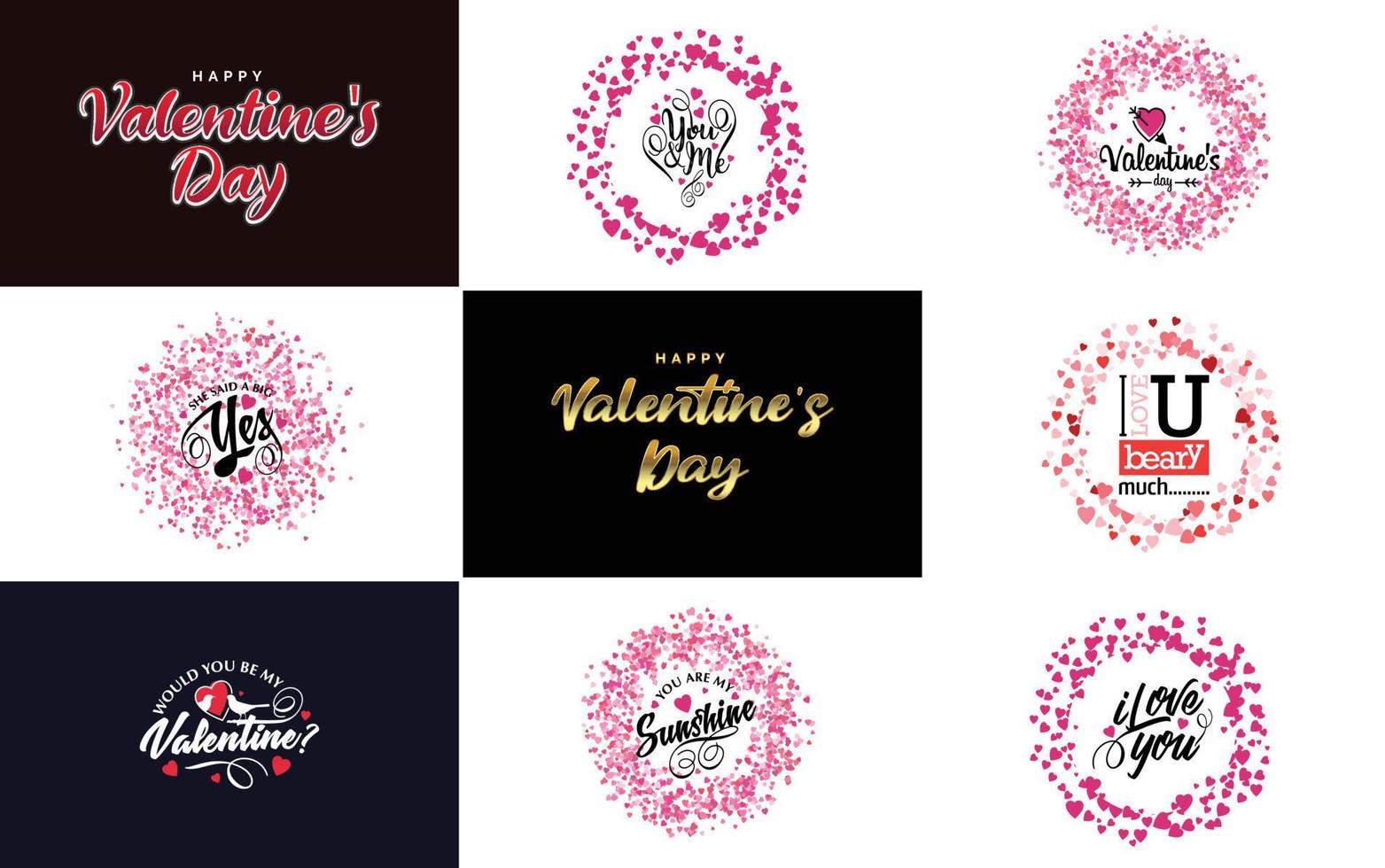 essere mio San Valentino lettering con un' cuore design. adatto per uso nel San Valentino giorno carte e inviti vettore