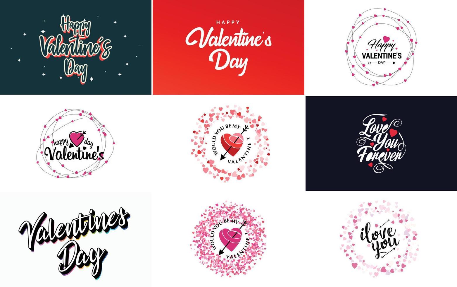 essere mio San Valentino San Valentino vacanza lettering per saluto carta vettore