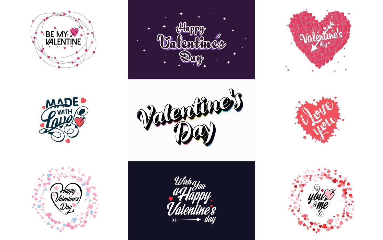 essere mio San Valentino lettering con un' cuore design. adatto per uso nel San Valentino giorno carte e inviti vettore