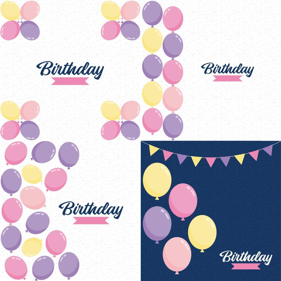 contento compleanno design con un' Vintage ▾. macchina da scrivere font e un' carta struttura sfondo vettore