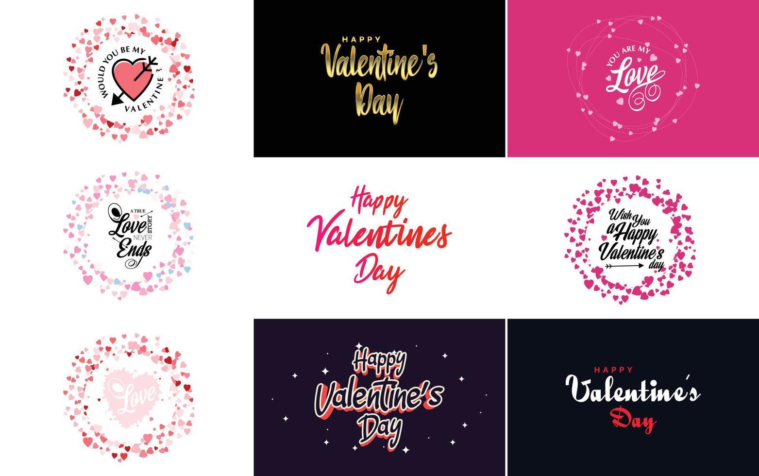 essere mio San Valentino lettering con un' cuore design. adatto per uso nel San Valentino giorno carte e inviti vettore