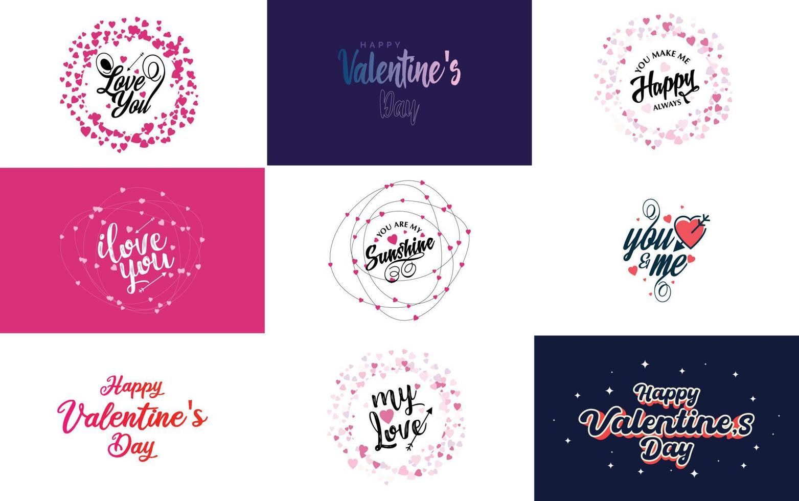 io amore voi disegnato a mano lettering con un' cuore design. adatto per uso nel San Valentino giorno disegni o come un' romantico saluto vettore