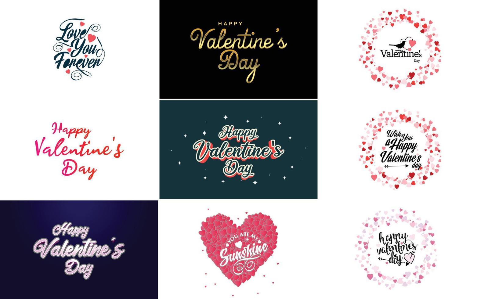 essere mio San Valentino San Valentino vacanza lettering per saluto carta vettore