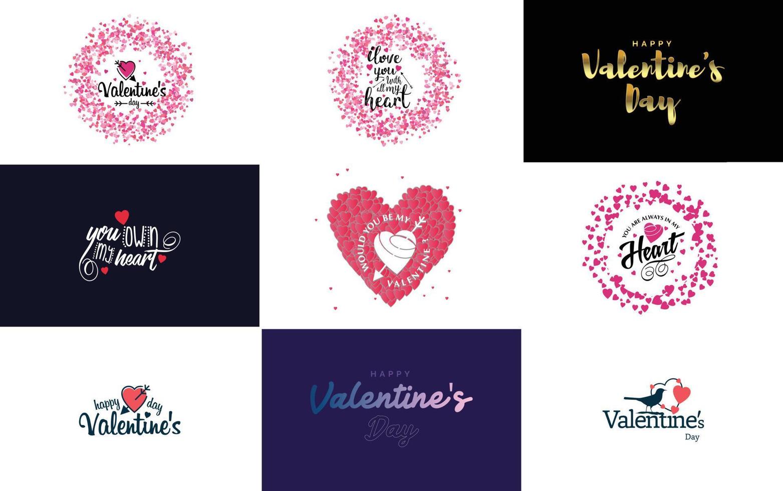 io amore voi disegnato a mano lettering con un' cuore design. adatto per uso come un' San Valentino giorno saluto o nel romantico disegni vettore