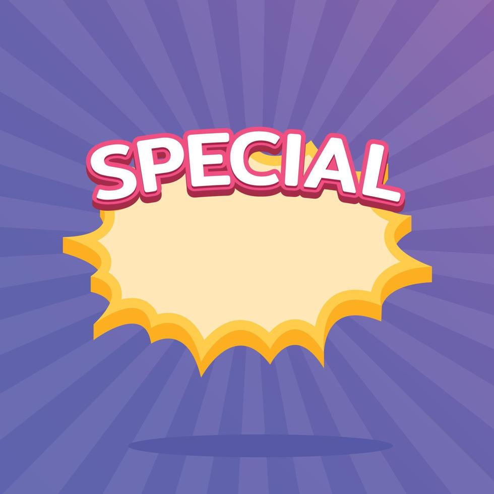 speciale, starburst etichetta, shopping font, promozione etichetta saldi, promozione sconto bandiera modelli vettore