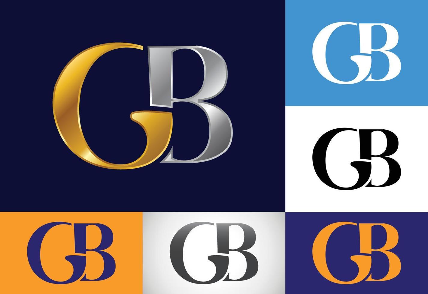 iniziale lettera g B logo design vettore. grafico alfabeto simbolo per aziendale attività commerciale identità vettore
