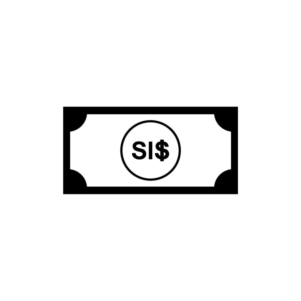 Salomone isole moneta, Salomone isole dollaro, sbd cartello. vettore illustrazione