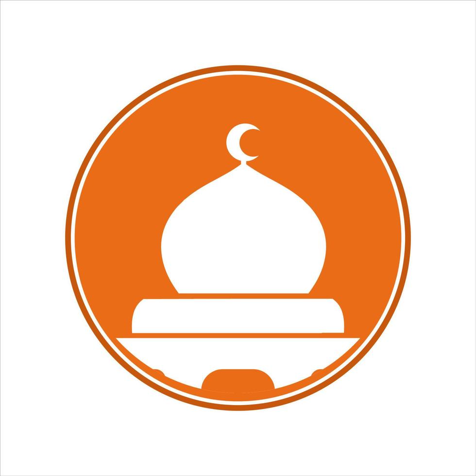 moschea illustrazione nel vettore per logo o icona