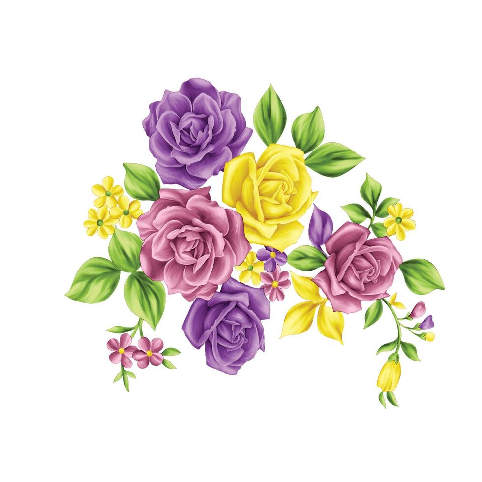 fiore acquerello illustrazione, botanico floreale sfondo, decorativo fiore modello, digitale dipinto fiore, fiore modello per tessile disegno, fiore mazzi di fiori, floreali nozze invito modello. vettore