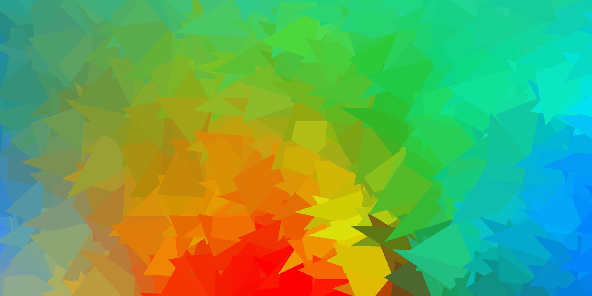 modello di triangolo astratto di vettore multicolore chiaro.