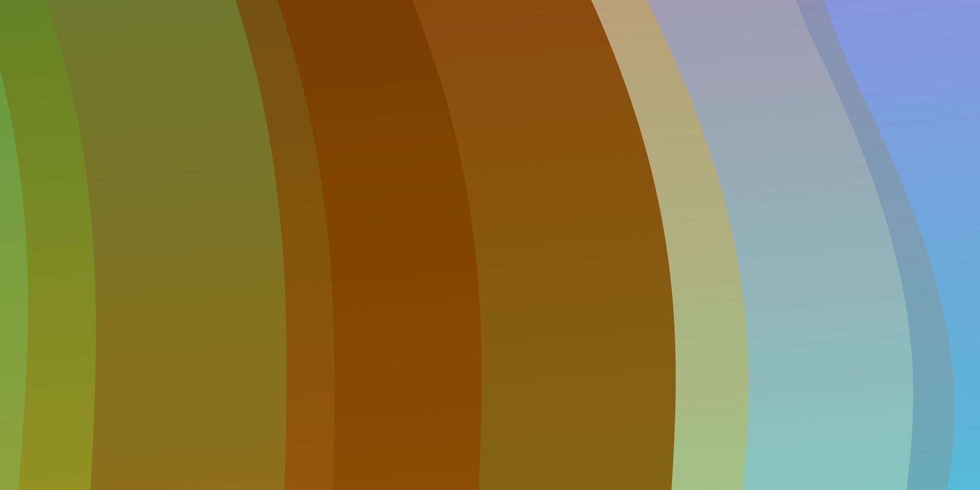 modello vettoriale multicolore chiaro con curve.