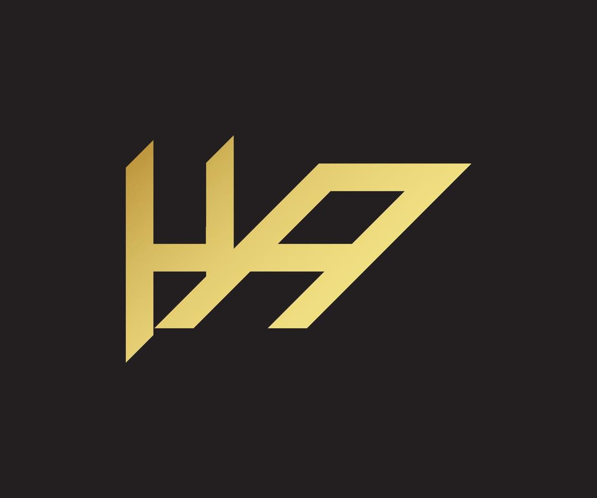 hya Sorridi vettore logo modello. hya lettera linea logo. hya logo, moderno design lettera.