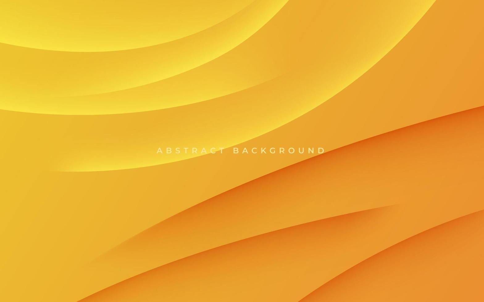 astratto giallo arancia dinamico ondulato ombra e leggero moderno design geometrico futuristico vettore sfondo illustrazione.