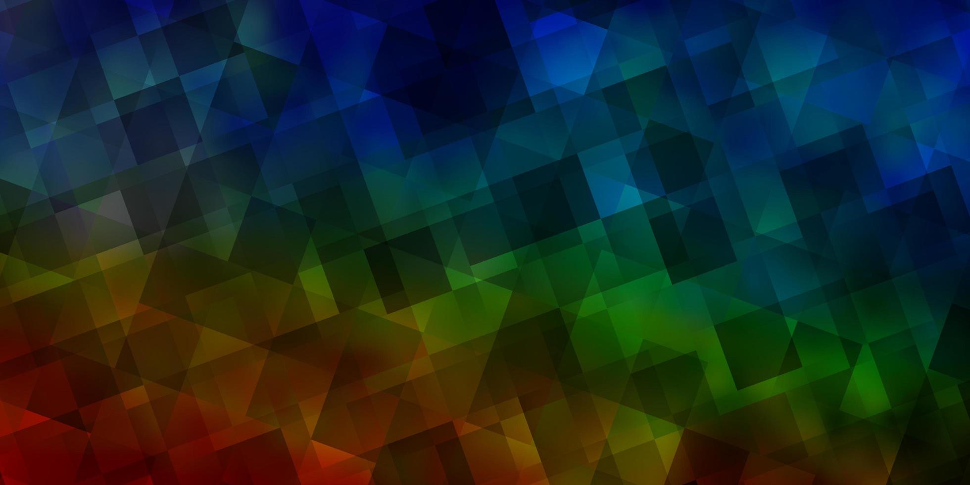 sfondo vettoriale multicolore chiaro con stile poligonale.
