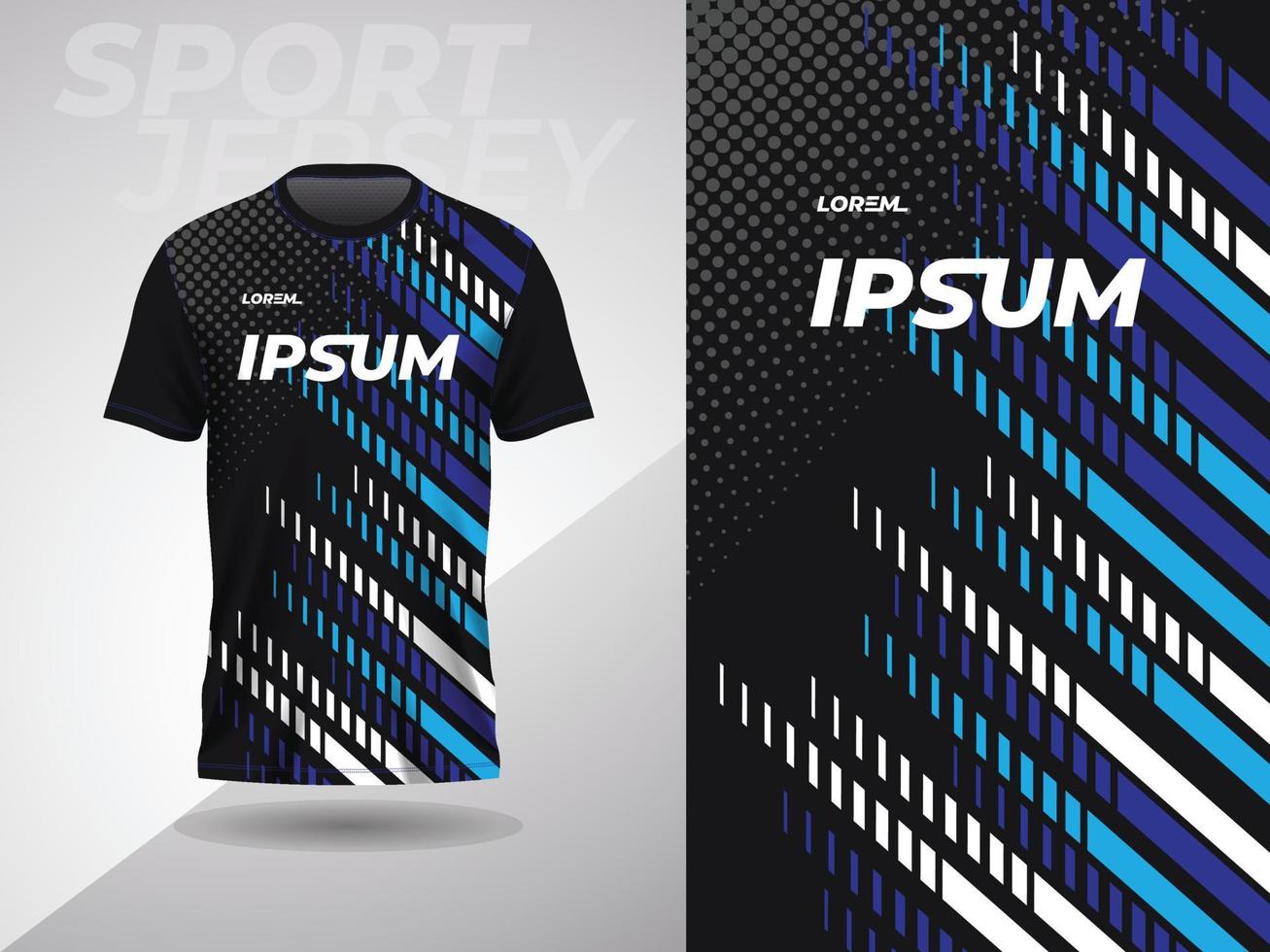 blu nero astratto maglietta gli sport maglia design per calcio calcio da corsa gioco motocross Ciclismo in esecuzione vettore