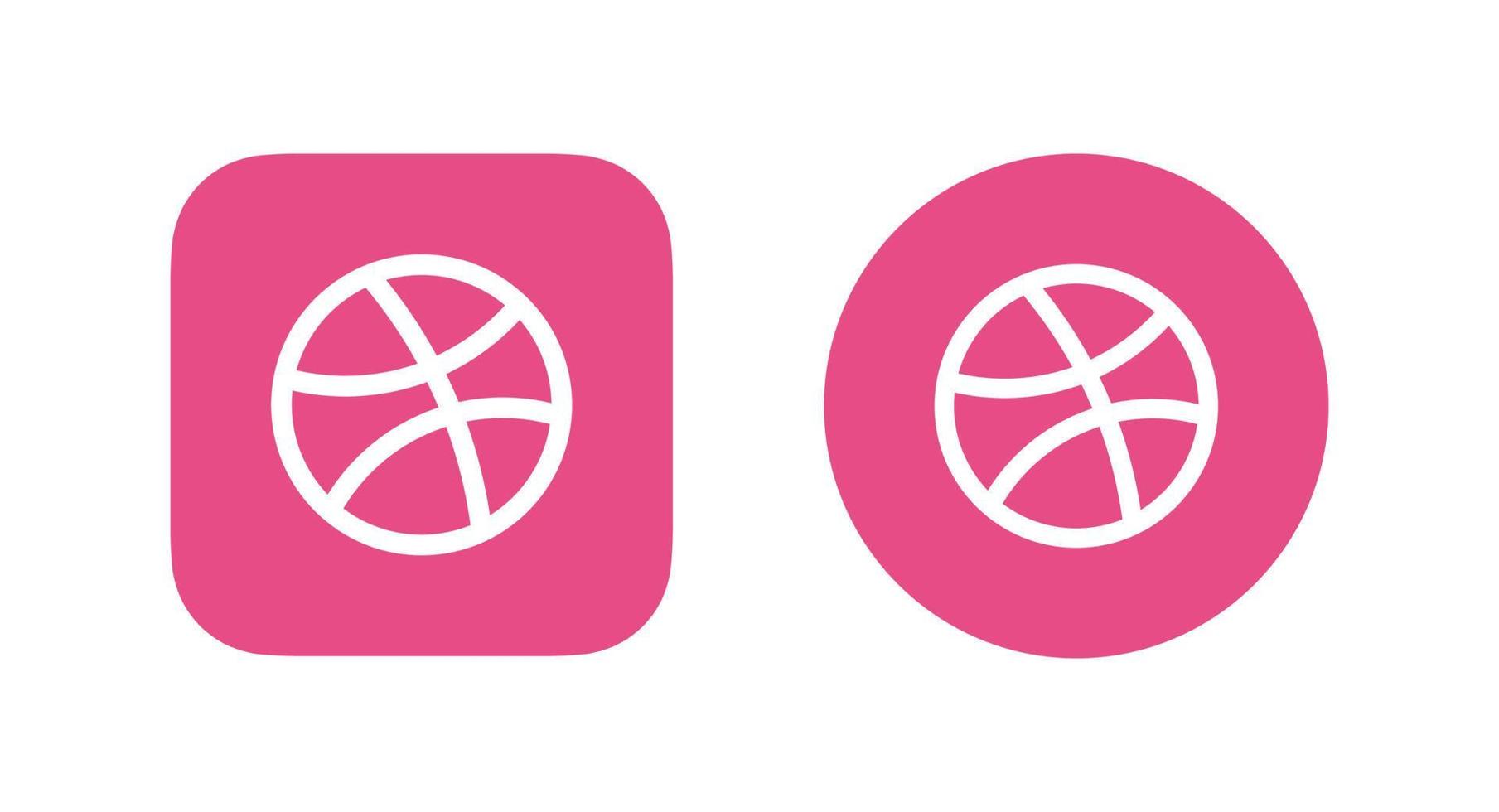 Dribbble logo, Dribbble icona gratuito vettore