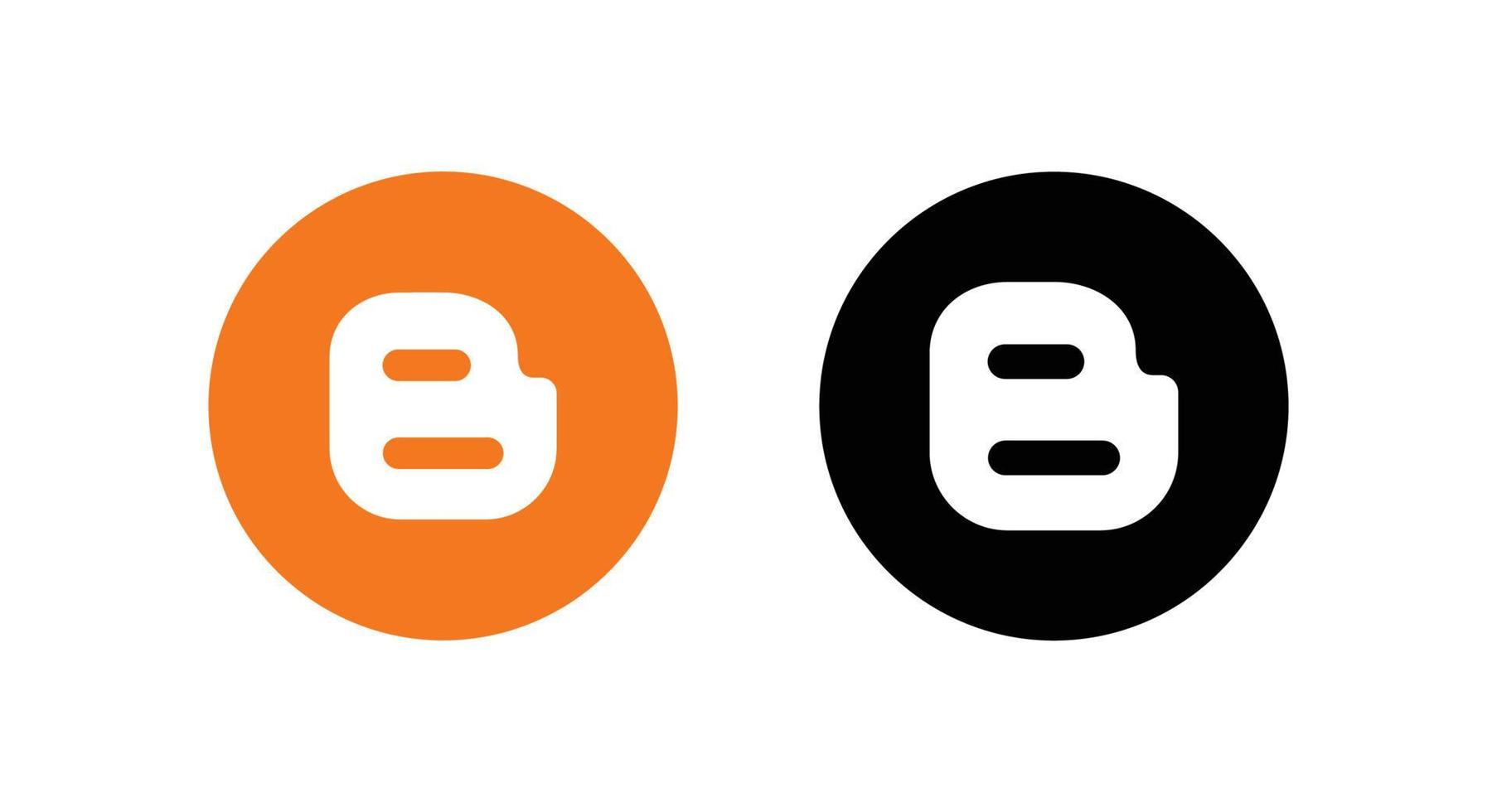 blogger logo, blogger icona gratuito vettore