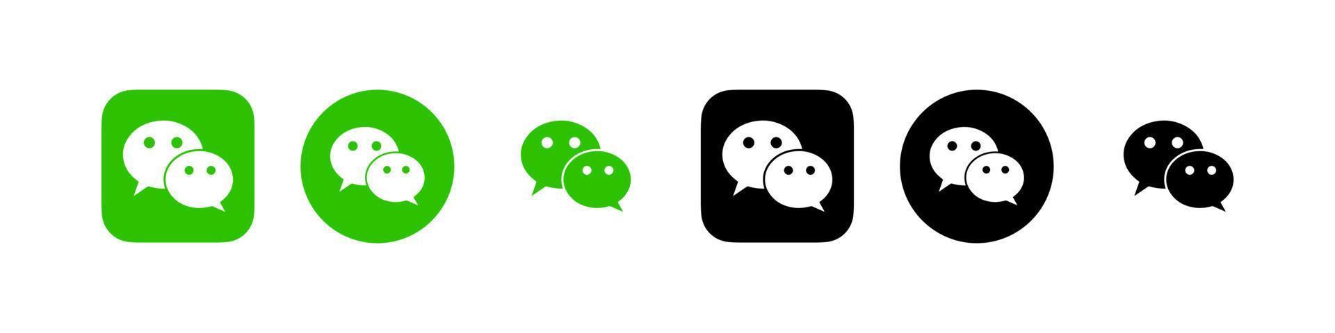 wechat logo, wechat icona gratuito vettore