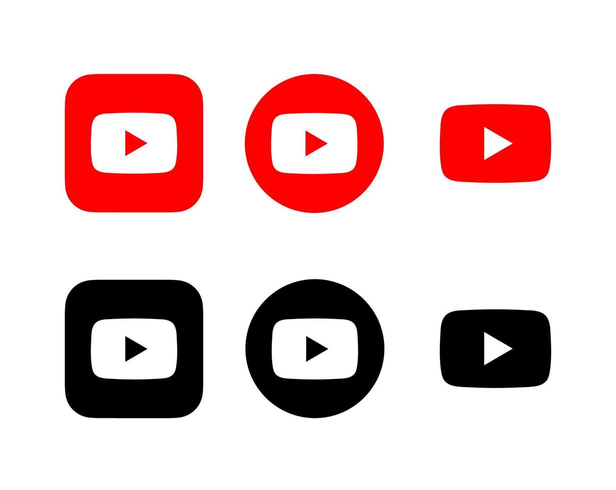 Youtube logo vettore, Youtube icona vettore, Youtube simbolo gratuito vettore