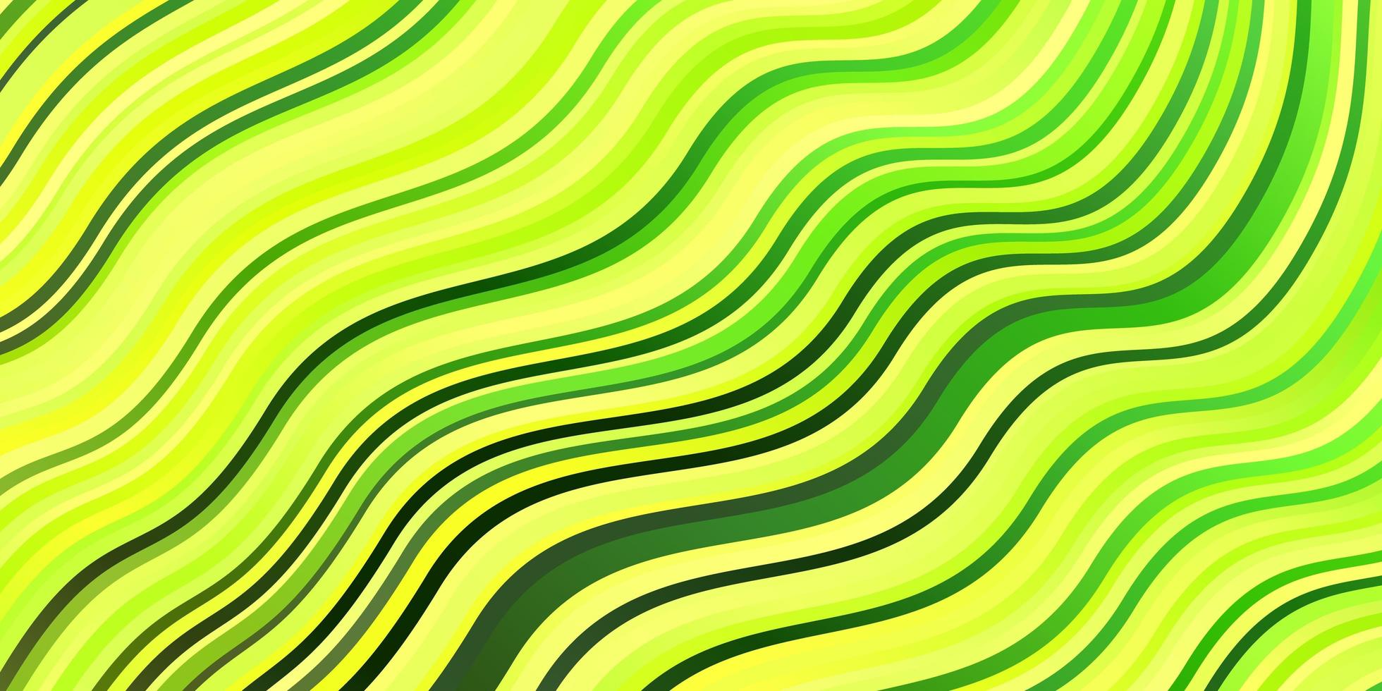 layout vettoriale verde chiaro, giallo con arco circolare.