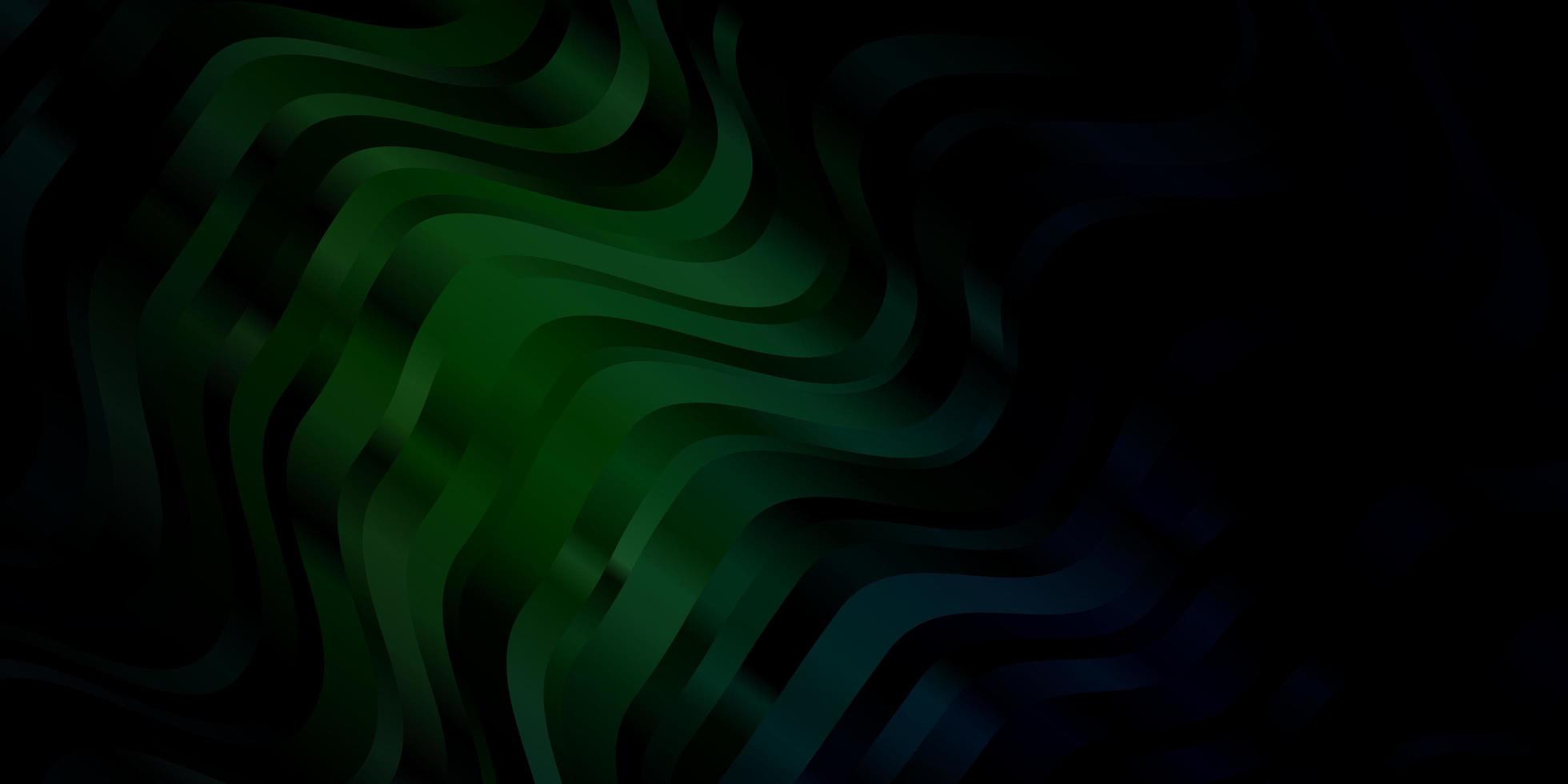 sfondo vettoriale verde scuro con fiocchi.