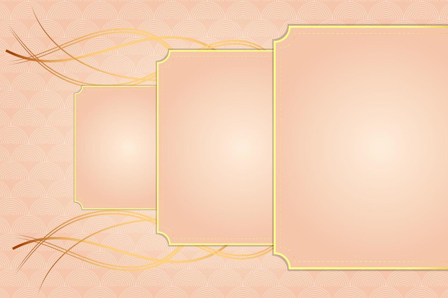 moderno lusso astratto sfondo con d'oro linea elementi rosa oro pendenza sfondo moderno per design vettore