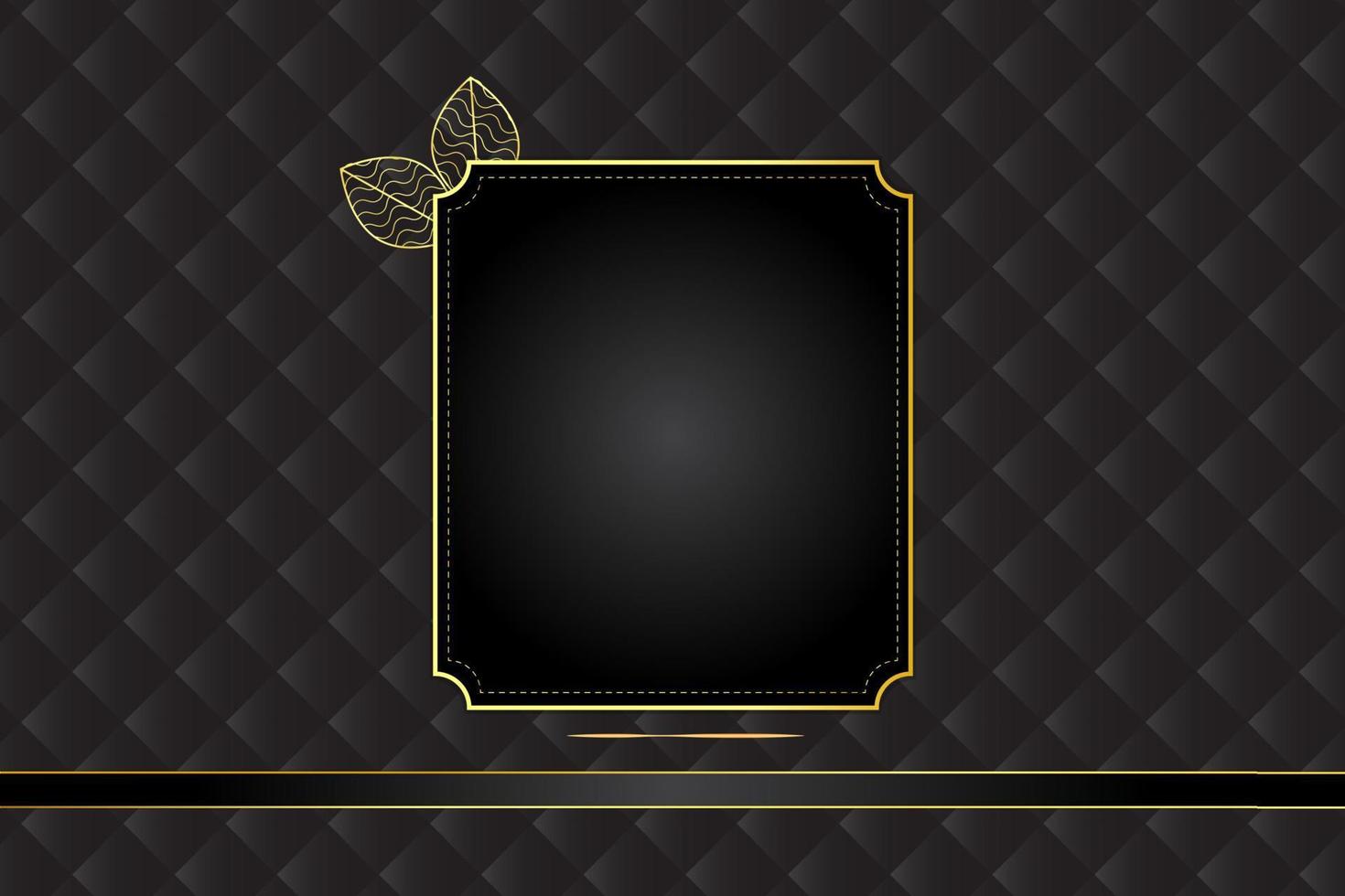 moderno lusso astratto sfondo con d'oro linea elementi pendenza nero sfondo moderno per design vettore