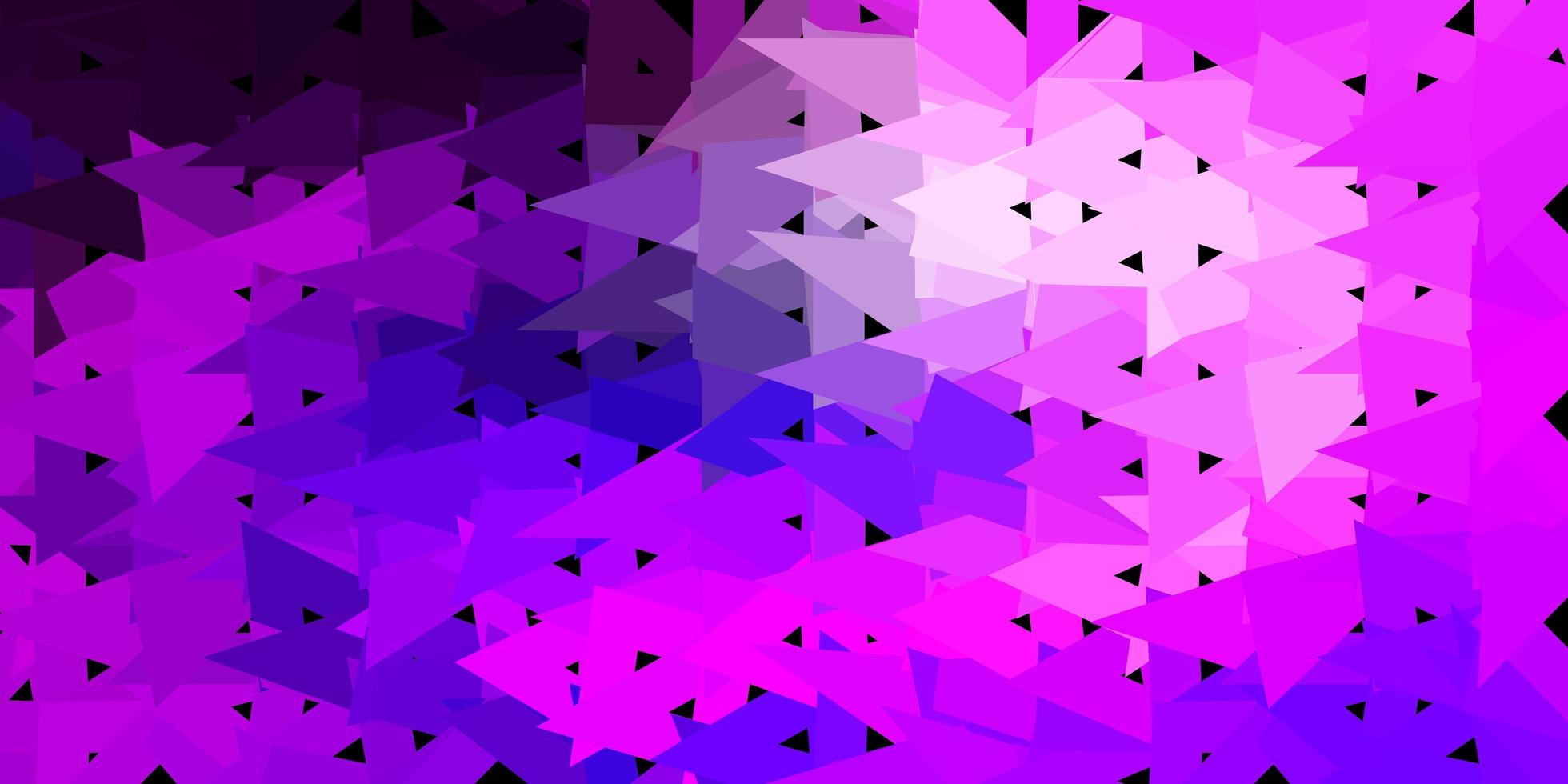 struttura del triangolo poli vettoriale viola chiaro, rosa.