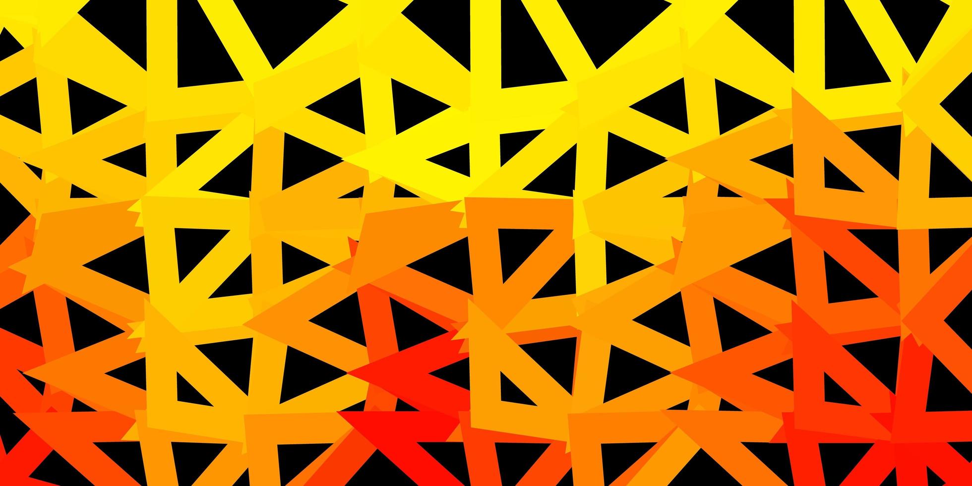 sfondo triangolo astratto vettoriale arancione chiaro.