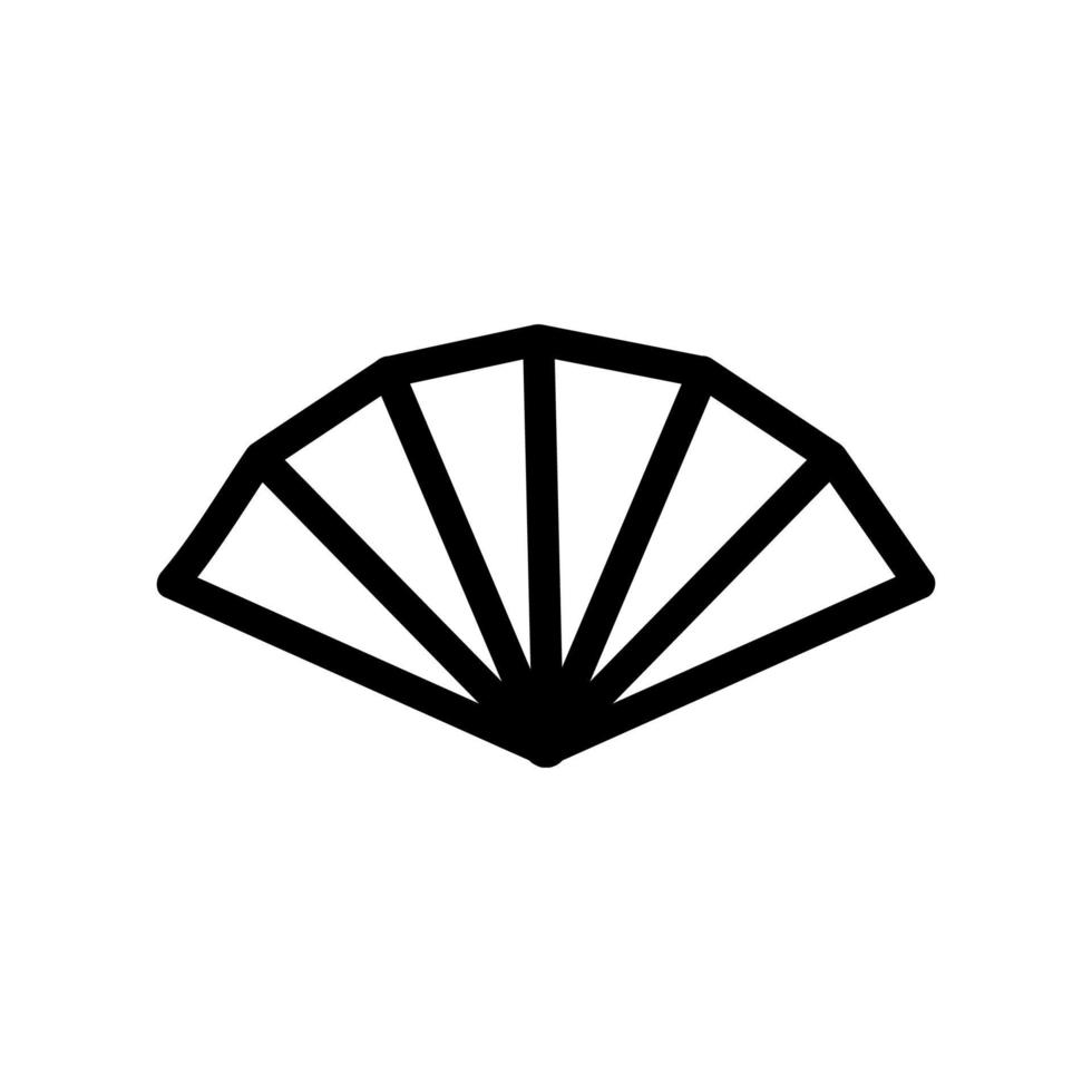 vettore icona ventola. illustrazione del simbolo del contorno isolato