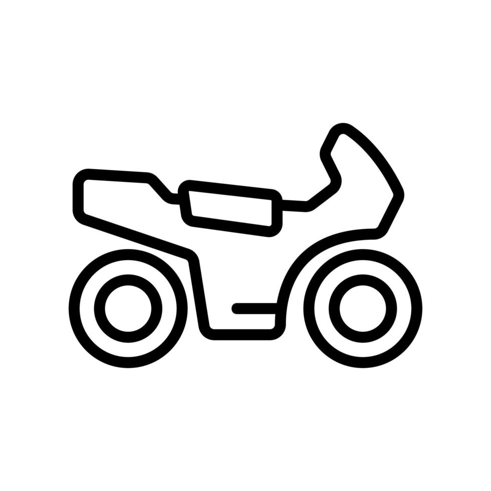 vettore icona moto. illustrazione del simbolo del contorno isolato