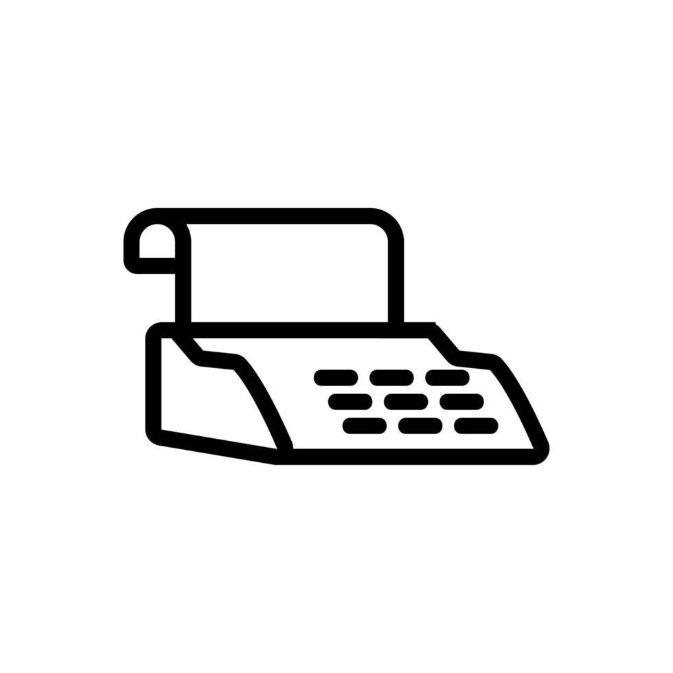 vettore icona fax. illustrazione del simbolo del contorno isolato