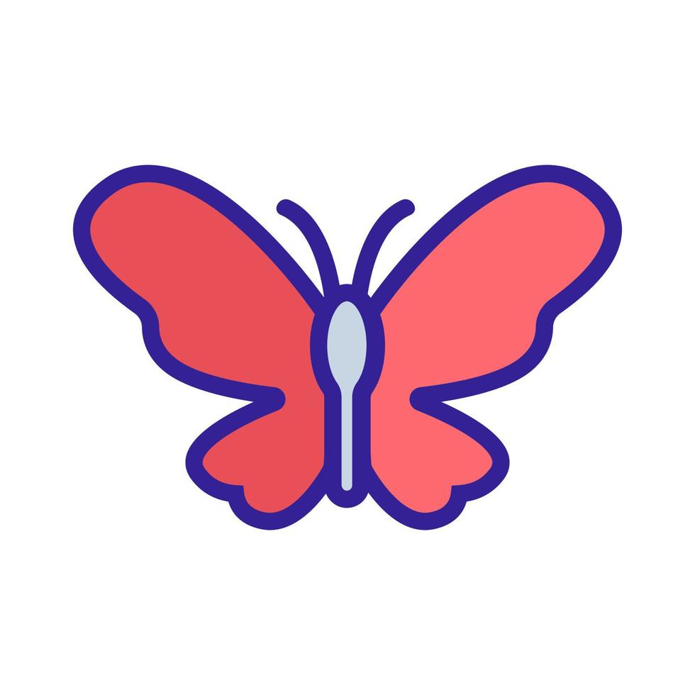 vettore icona farfalla. illustrazione del simbolo del contorno isolato