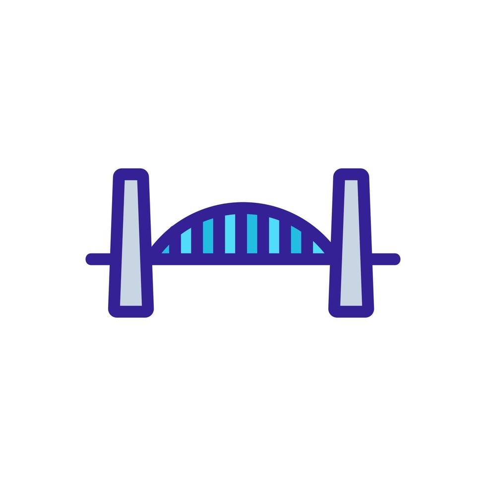 vettore icona ponte. illustrazione del simbolo del contorno isolato