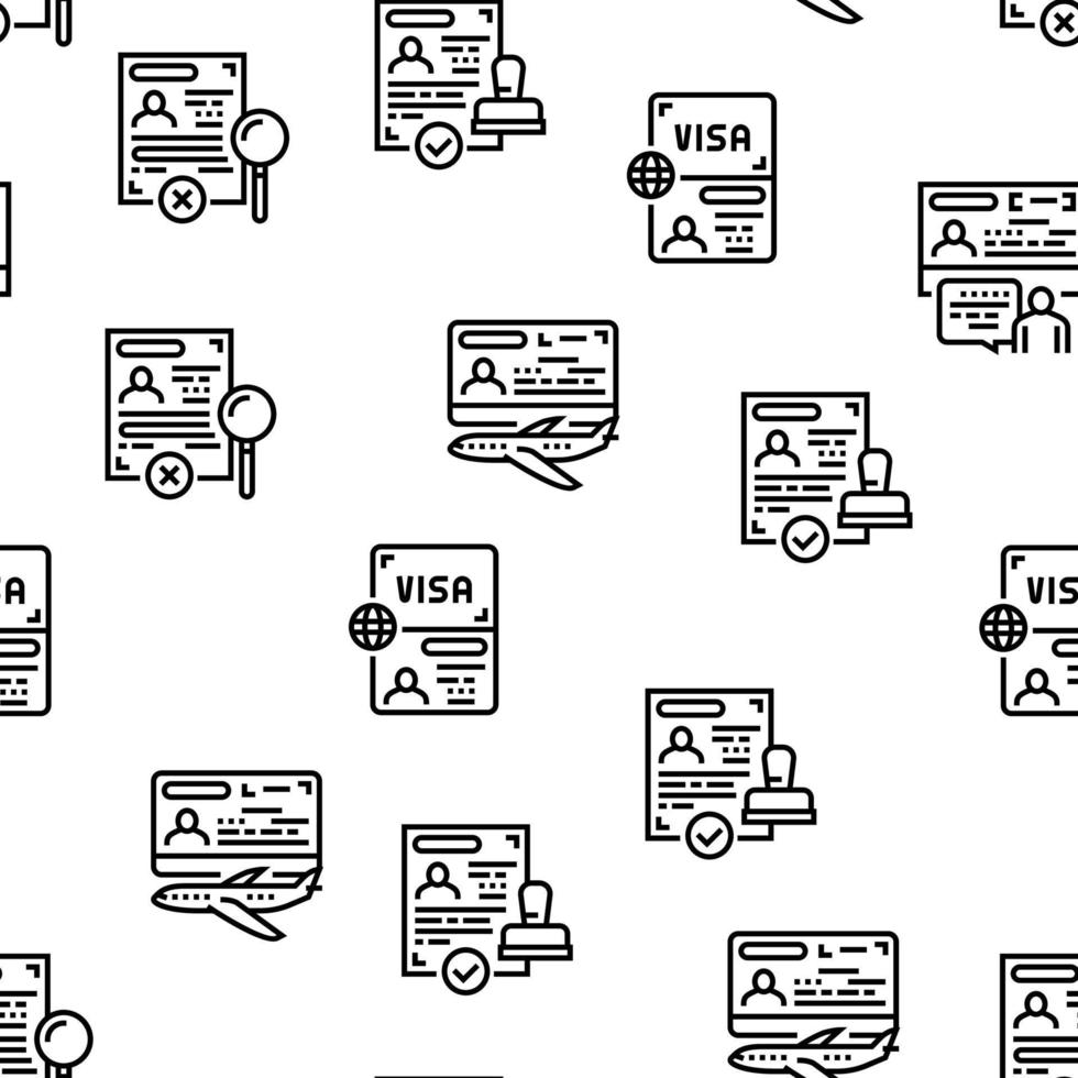 Visa per in viaggio vettore senza soluzione di continuità modello