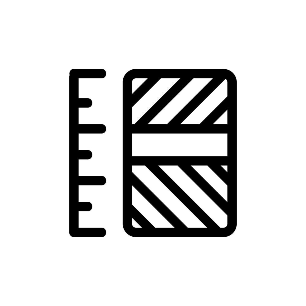 vettore icona del grafico a colonne. illustrazione del simbolo del contorno isolato