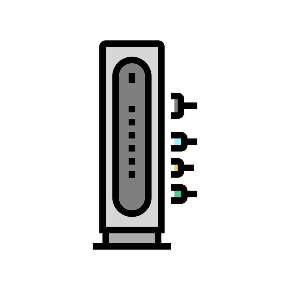 cavo modem colore icona vettore illustrazione