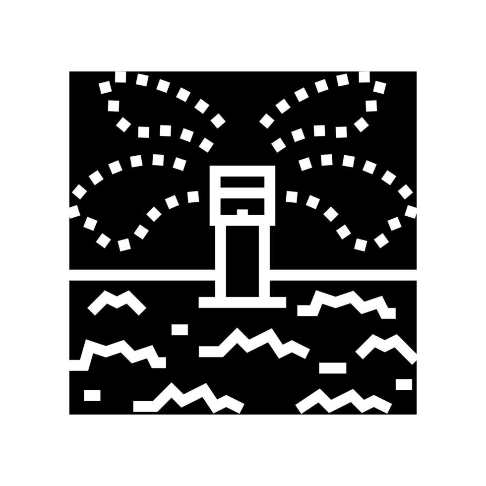 irrigazione sistema per irrigazione glifo icona vettore illustrazione