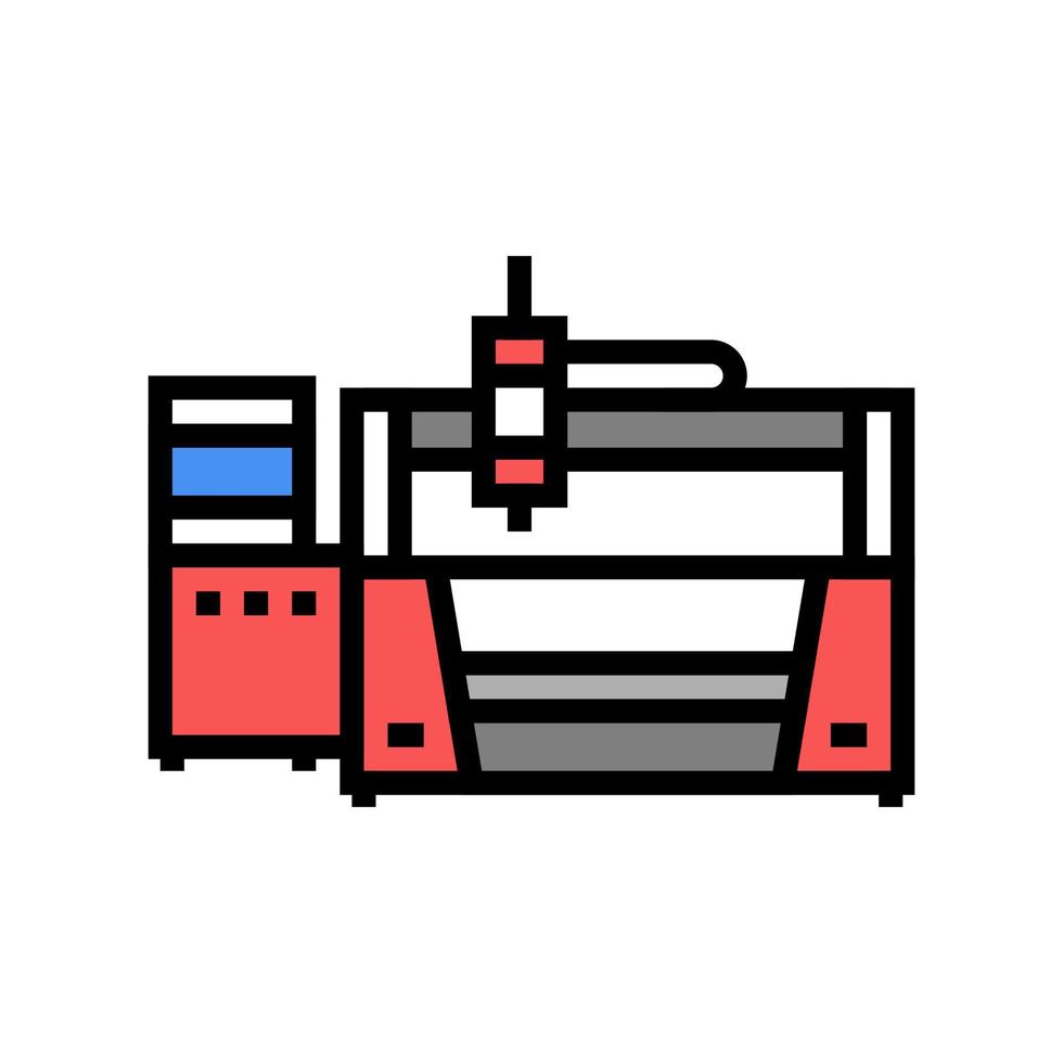 laser apparato colore icona vettore illustrazione