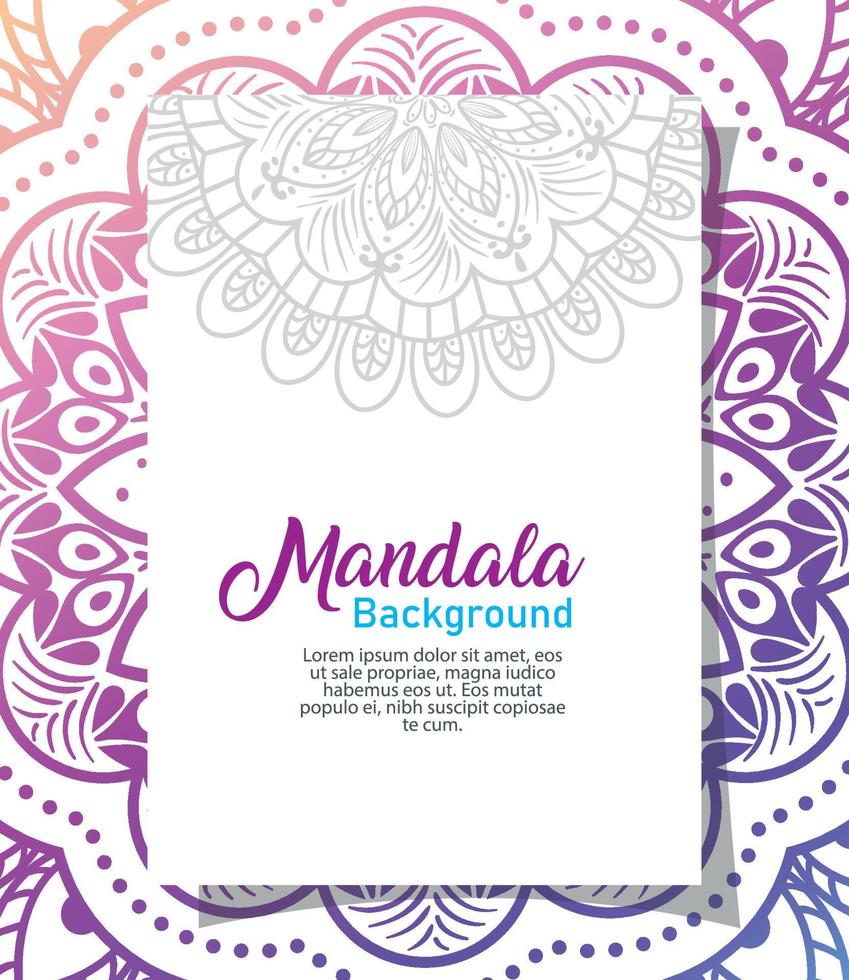 sfondo lusso mandala, Vintage ▾ lusso mandala, ornamentale decorazione vettore