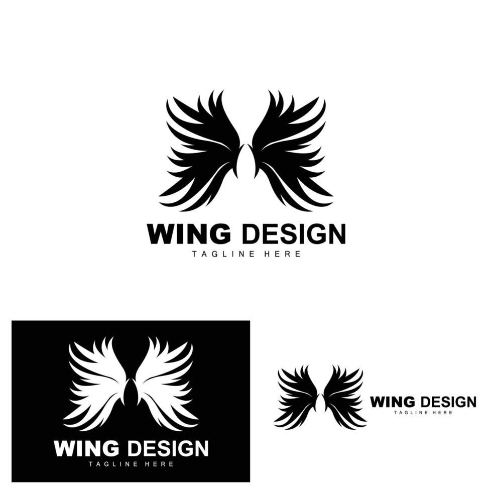 Ali logo, Fenice logo, uccello ala vettore, modello illustrazione, ala marca design vettore