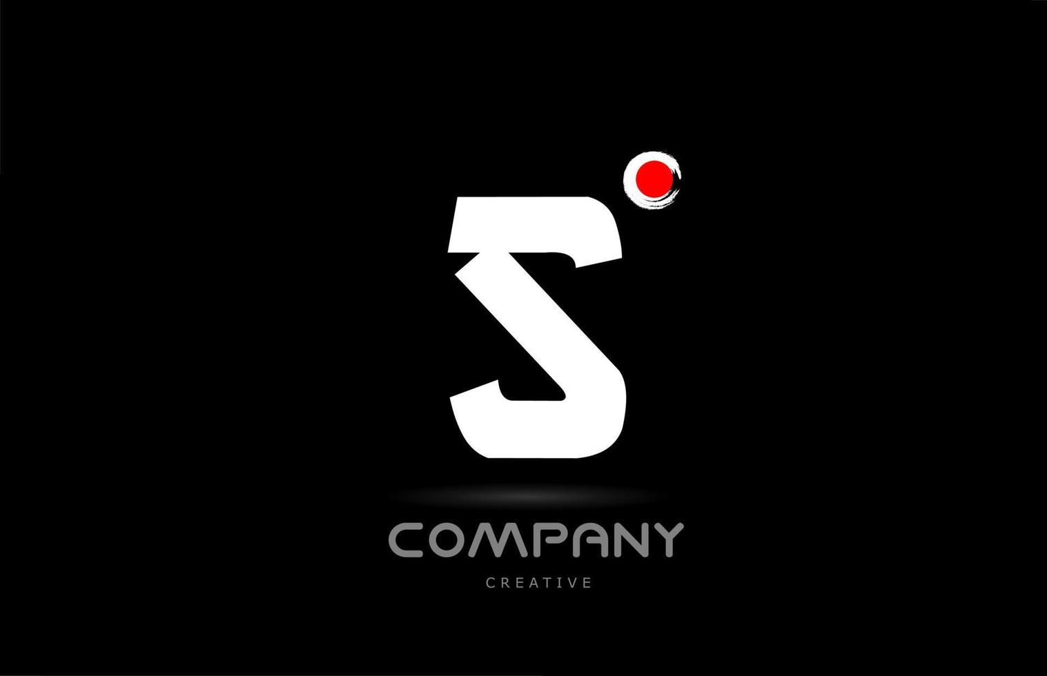 S nero e bianca alfabeto lettera logo icona design con giapponese stile scritta. creativo modello per attività commerciale e azienda vettore