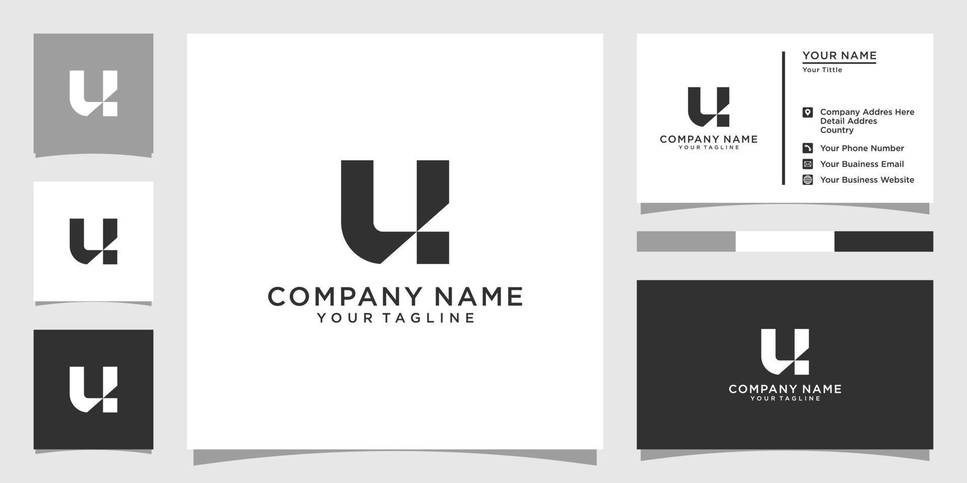 iniziale lettera u monogramma logo design vettore