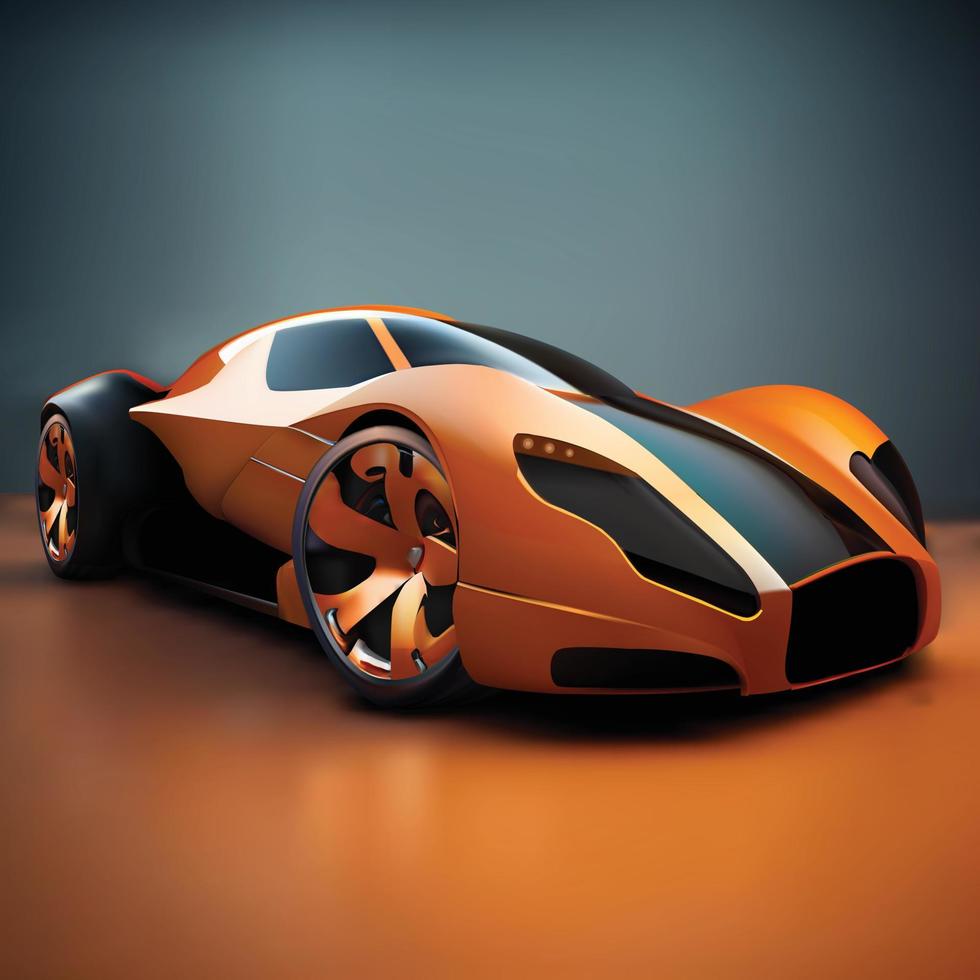 3d sport realistico concetto auto vettore
