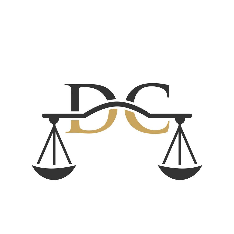 lettera dc legge azienda logo design per avvocato, giustizia, legge avvocato, legale, avvocato servizio, legge ufficio, scala, legge ditta, procuratore aziendale attività commerciale vettore