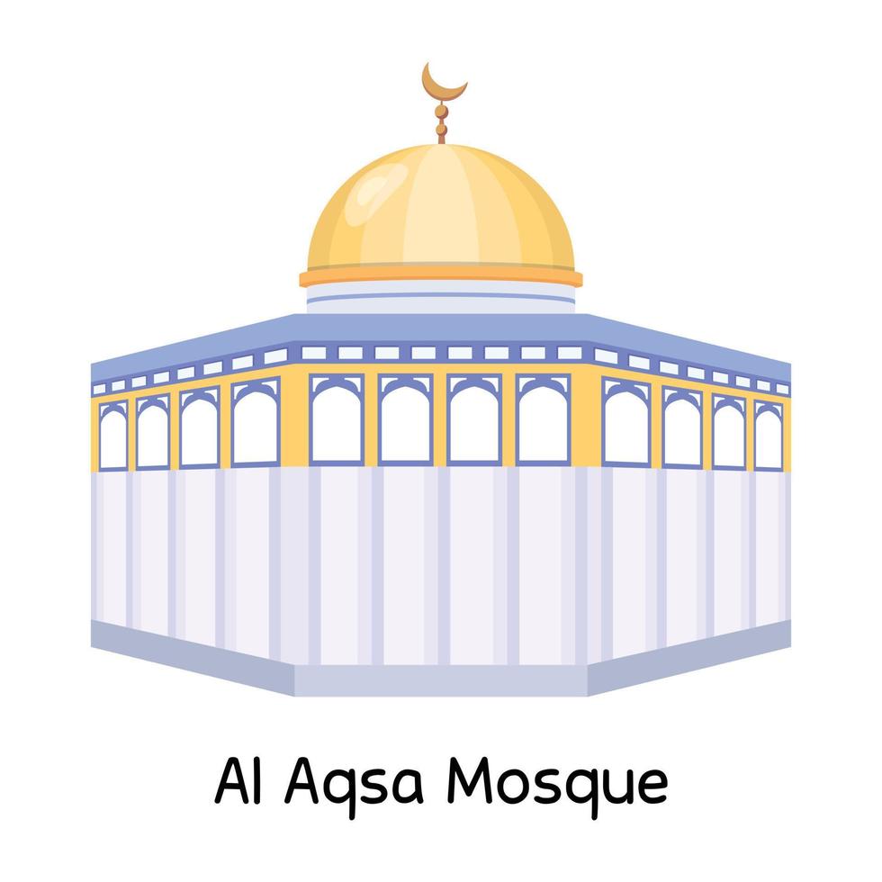 moschea di al aqsa vettore