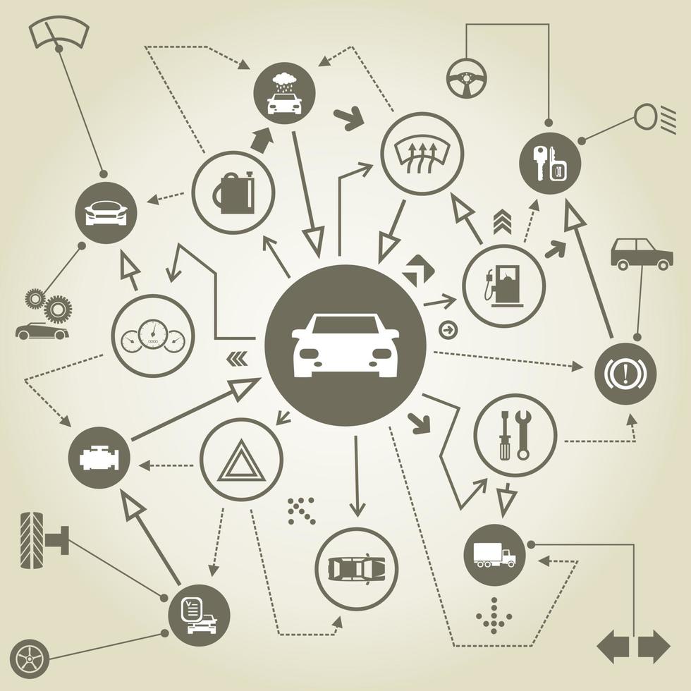 trasporto su il schema. un' vettore illustrazione