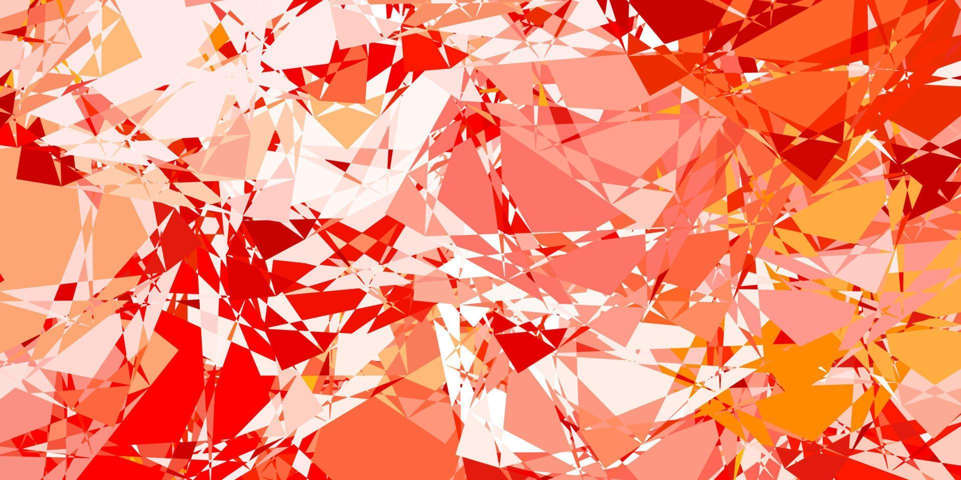 layout vettoriale rosso chiaro con forme triangolari.
